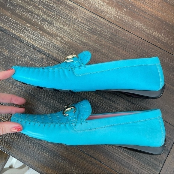 Robert Zur Perlata Bit Loafer in Aqua True Glove - Picture 11 of 12